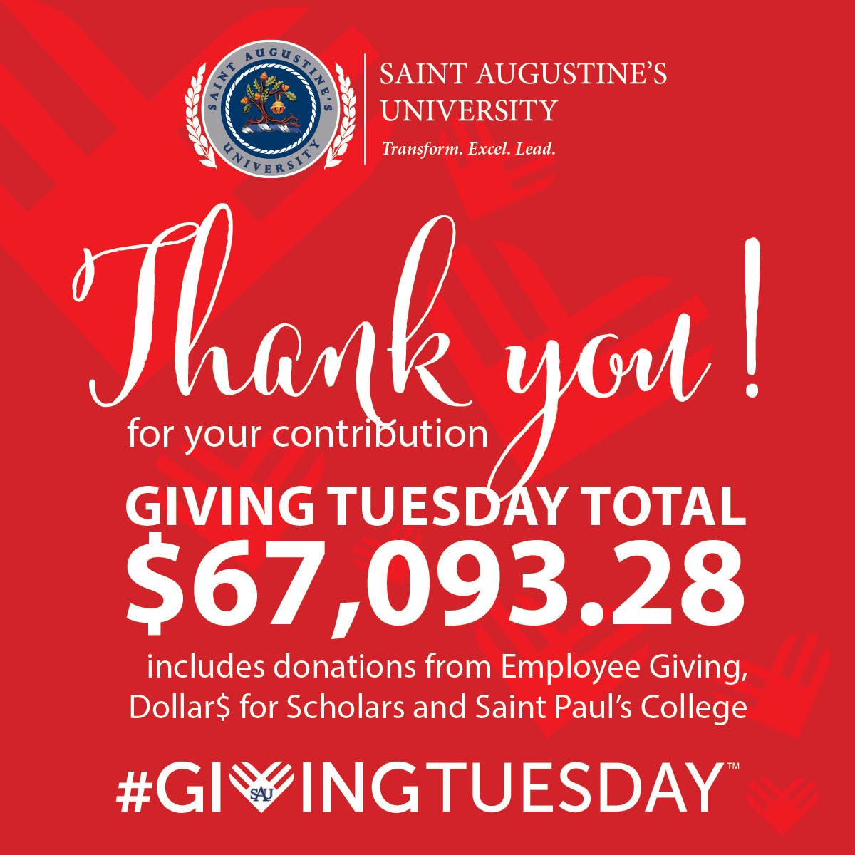 Giving-Tuesday-Thank-You - Saint Augustine's University