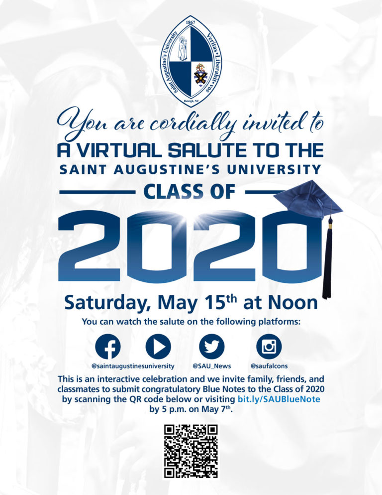 Virtual Event A Virtual Salute to the SAU Class of 2020 Saint