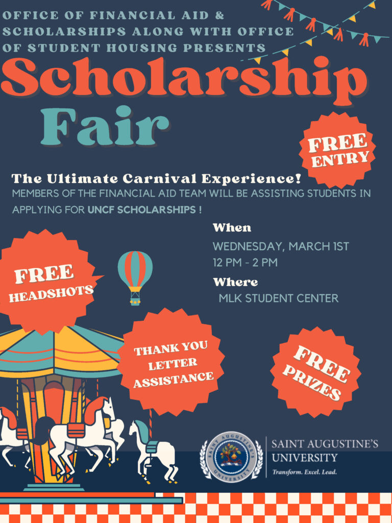 Scholarship Fair Flyer Saint Augustine's University